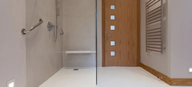 Microcement douche ✓ 100% waterdicht & voegvrij ✓ vanaf €130/m²
