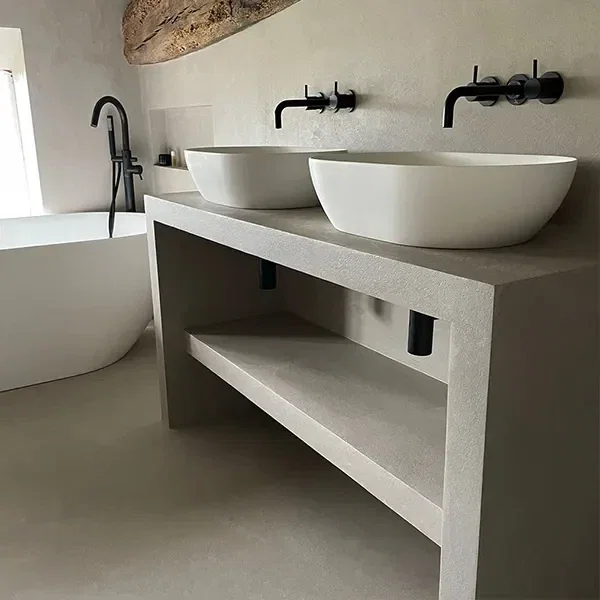 Microcement aanrechtblad – waterdicht en hygiënisch