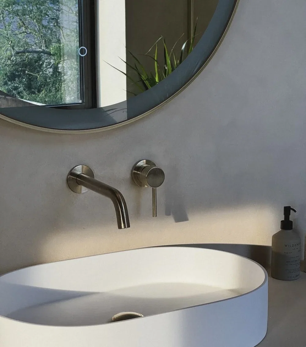 Naadloze microcement badkamer