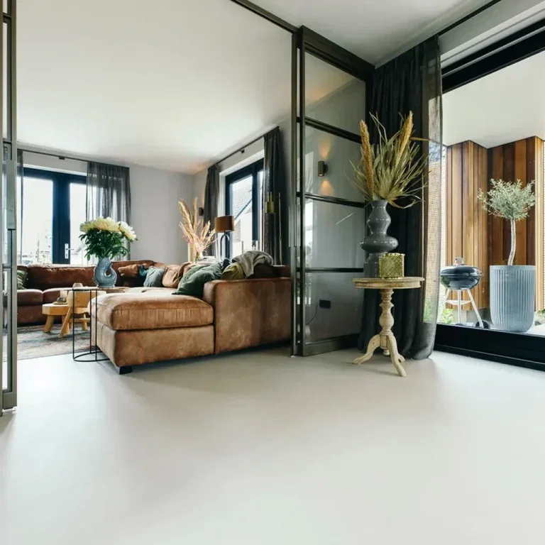 Microcement woonkamer