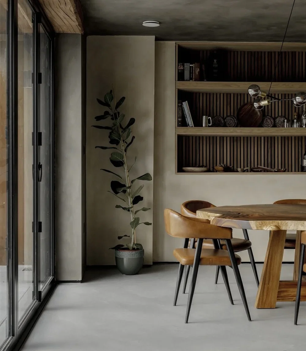 Woongarage met microcement vloer